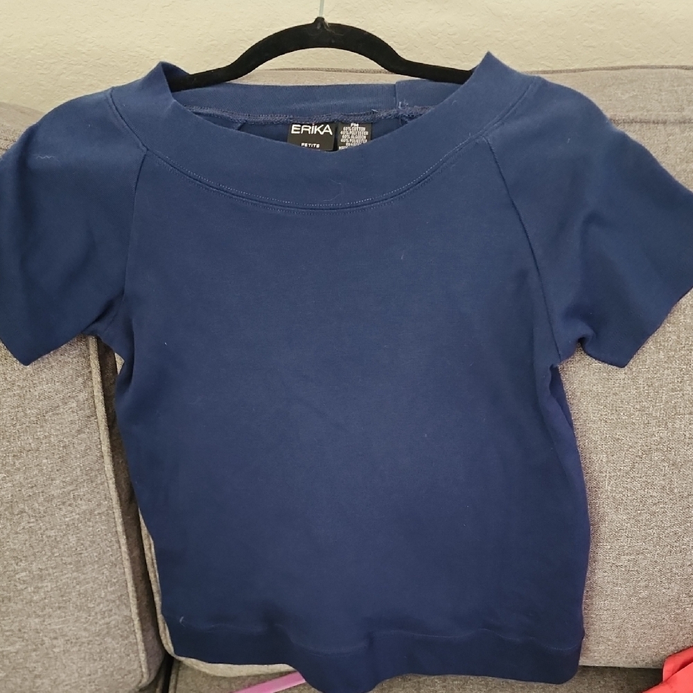 Erika Women's Short Sleeve Navy Tee